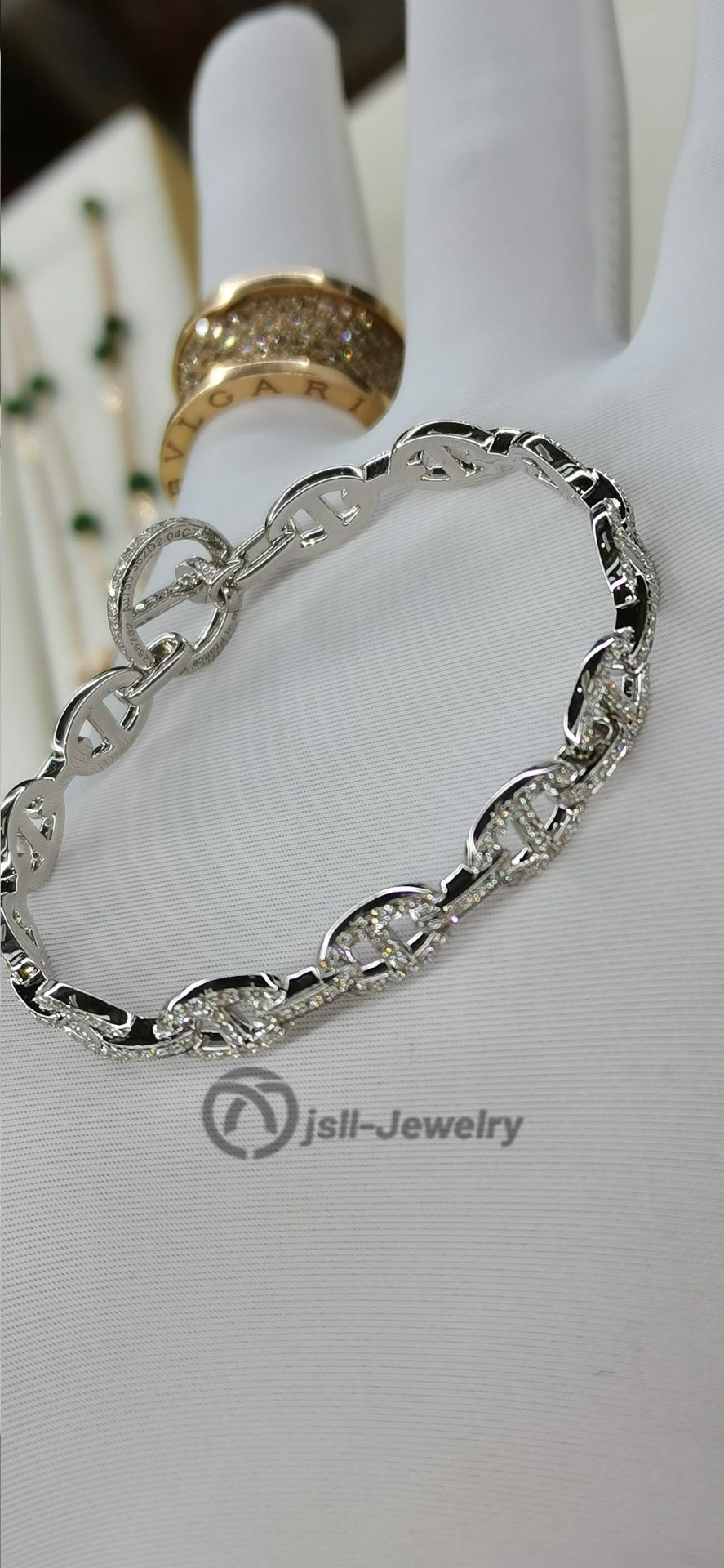 Jsll-Jewelry | Pig nose diamond bracelet