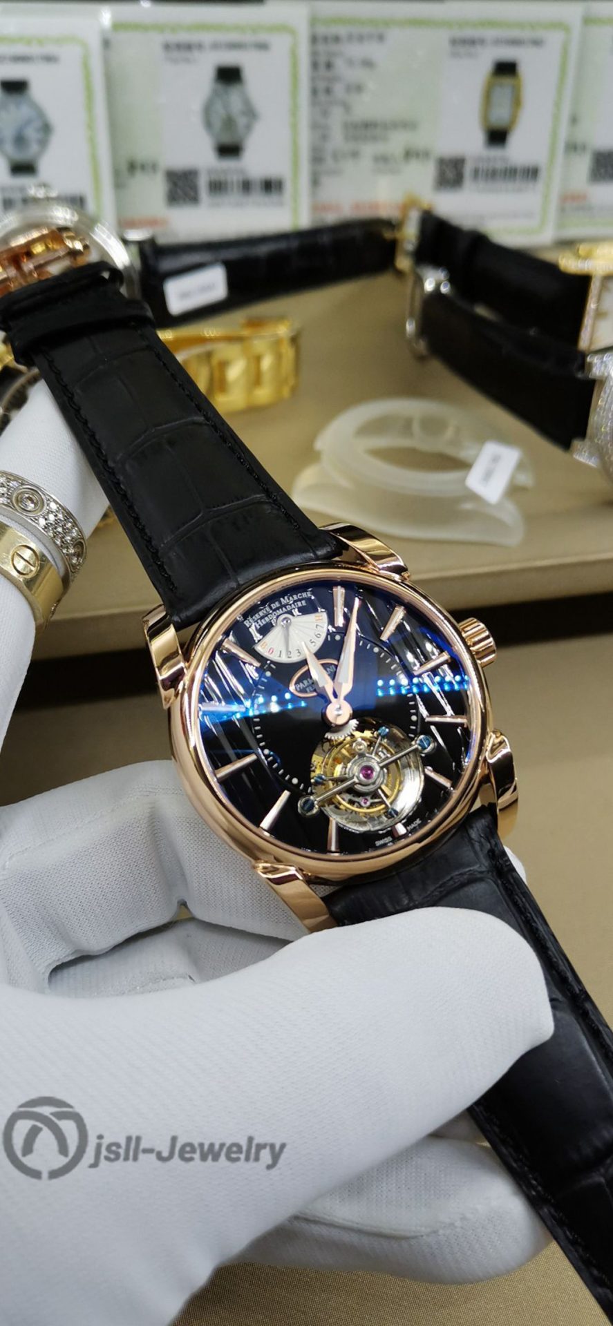 Jsll-Jewelry | Manual Tourbillon Watch (Gold plated)