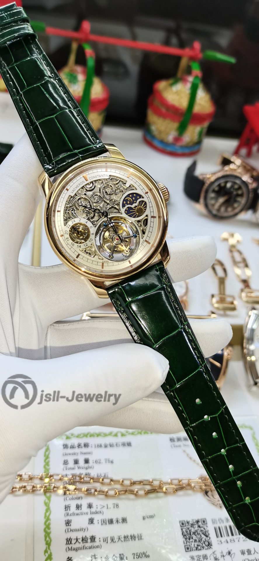 Jsll-Jewelry | Different time zone Tourbillon Watch (gold plated)