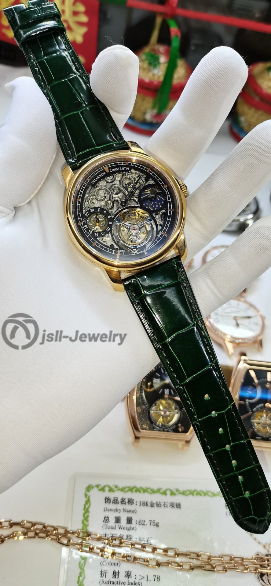 Jsll-Jewelry | Different time zone Tourbillon Watch (gold plated)