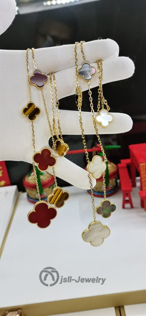 Jsll-Jewelry | 6 Flower 18K gold edition necklace