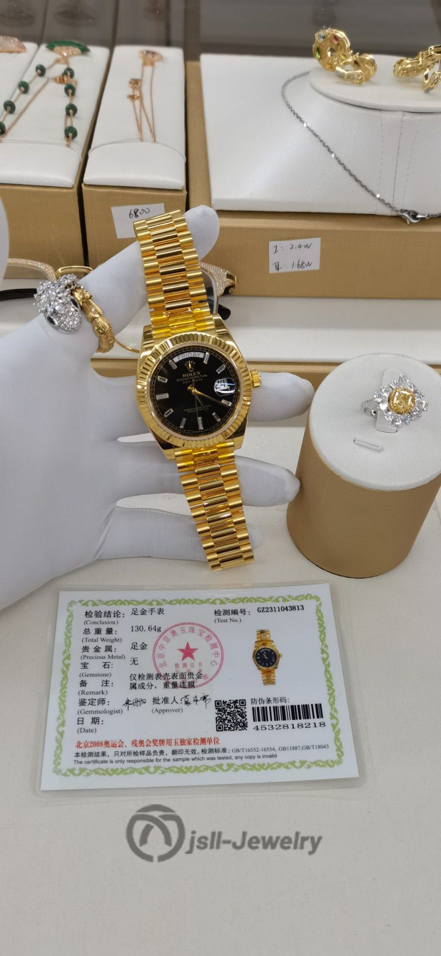 Jsll-Jewelry | Customer Order, Rock Sugar Black Watch (Gold plated)