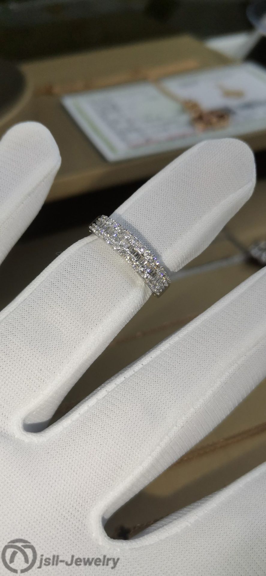 Jsll-Jewelry | 18K diamond ring in white gold