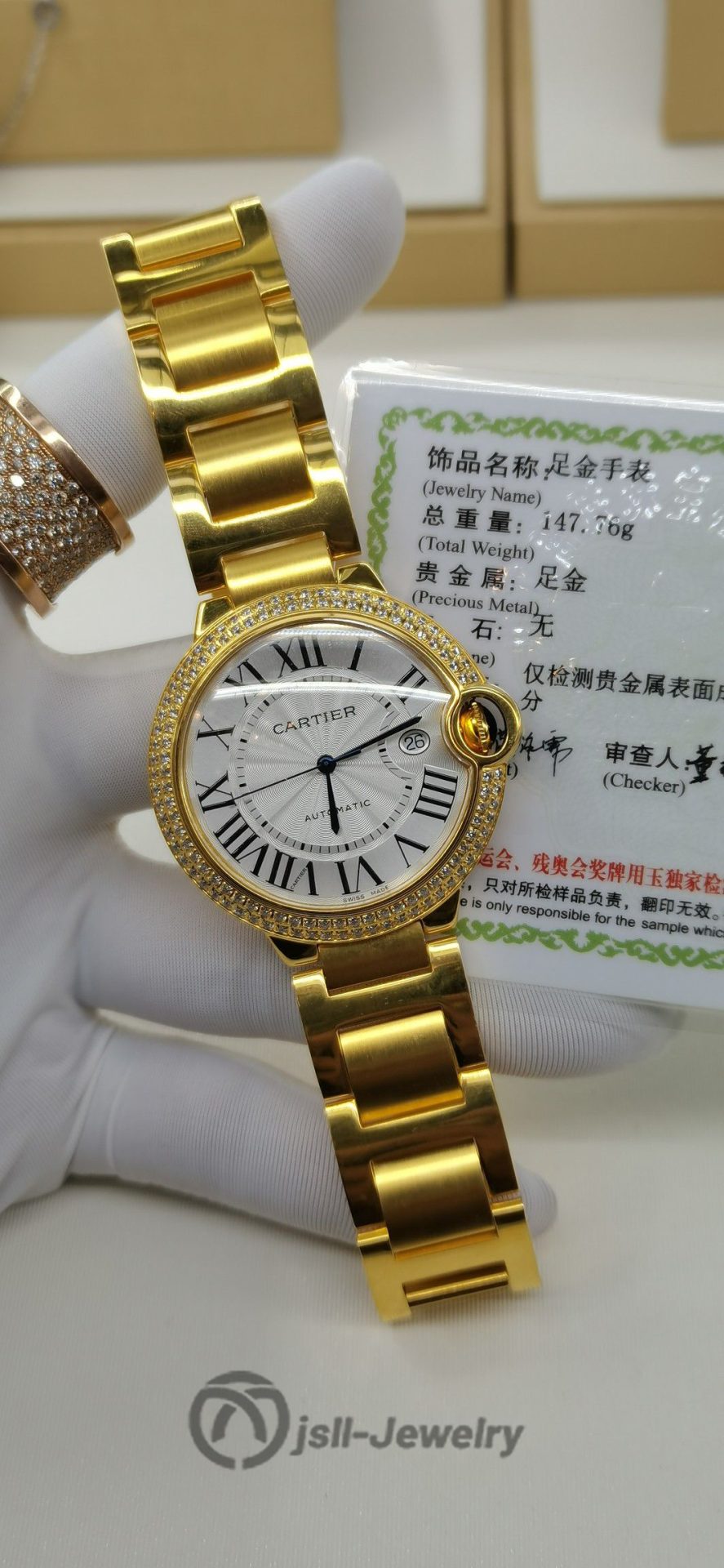 Jsll-Jewelry | Swiss New machine automatic mechanical watch (gold plated)