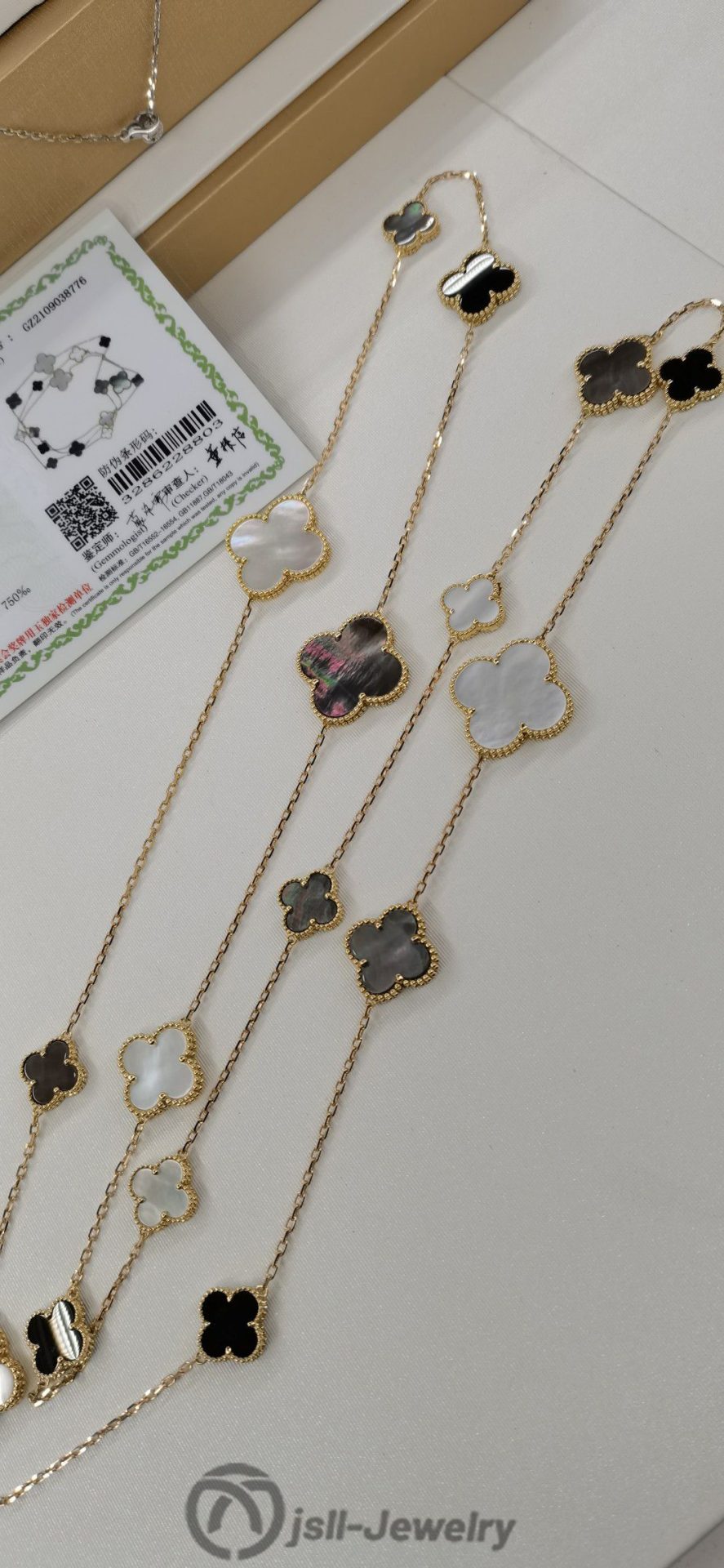 Jsll-Jewelry | 18K Gold Edition Lucky Large, small,16 floral sweater necklace