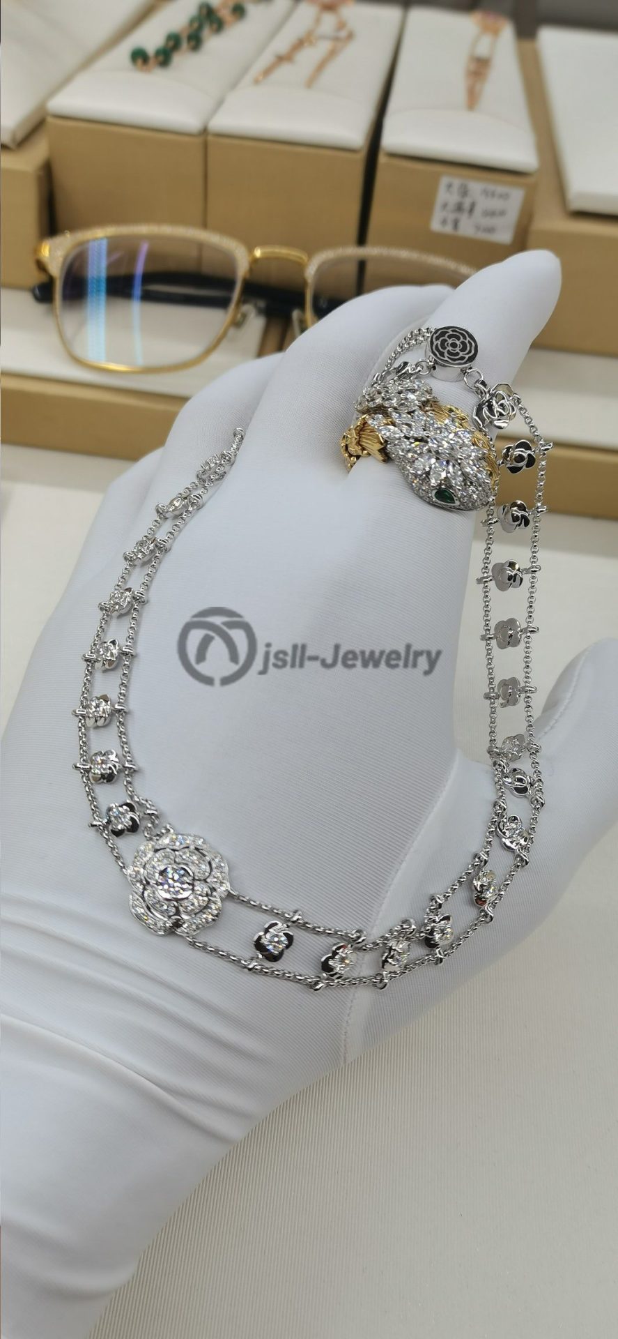 Jsll-Jewelry | 18K white gold with diamonds