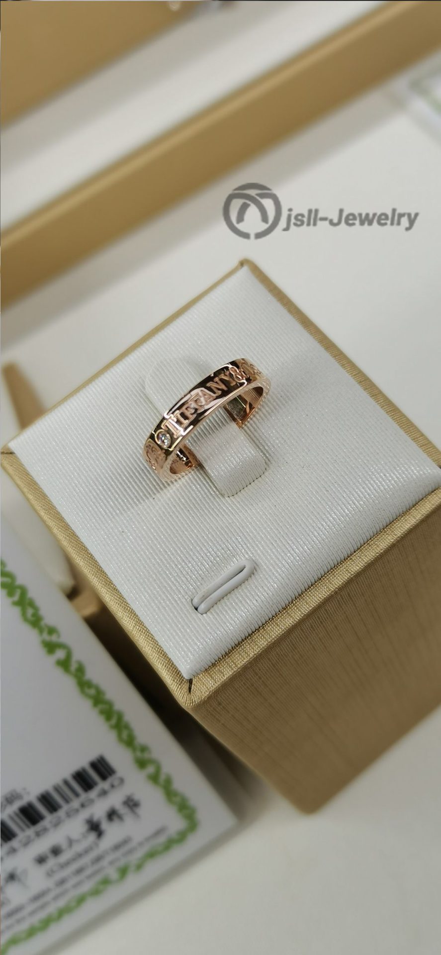 Jsll-Jewelry | 18K rose gold Classic LOGO diamond ring