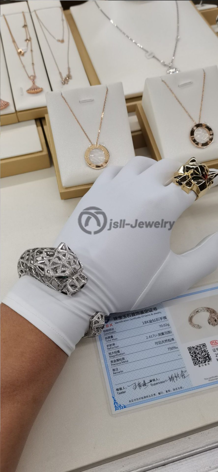 Jsll-Jewelry | Men's luxury hollow leopard head bracelet