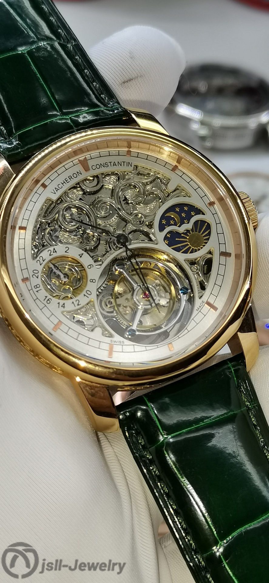 Jsll-Jewelry | Different time zone Tourbillon Watch (gold plated)