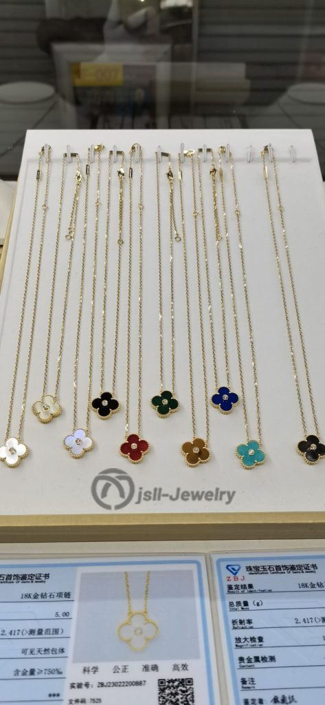 Jsll-Jewelry | 18K gold Edition lucky four-leaf clover necklace