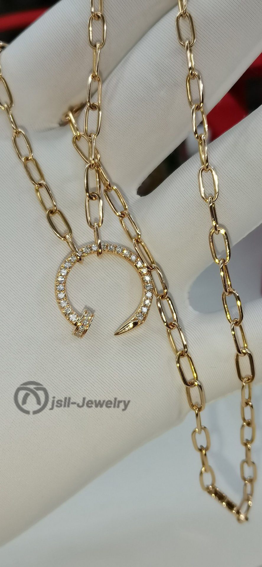 Jsll-Jewelry | 18K rose gold with diamondsnecklace