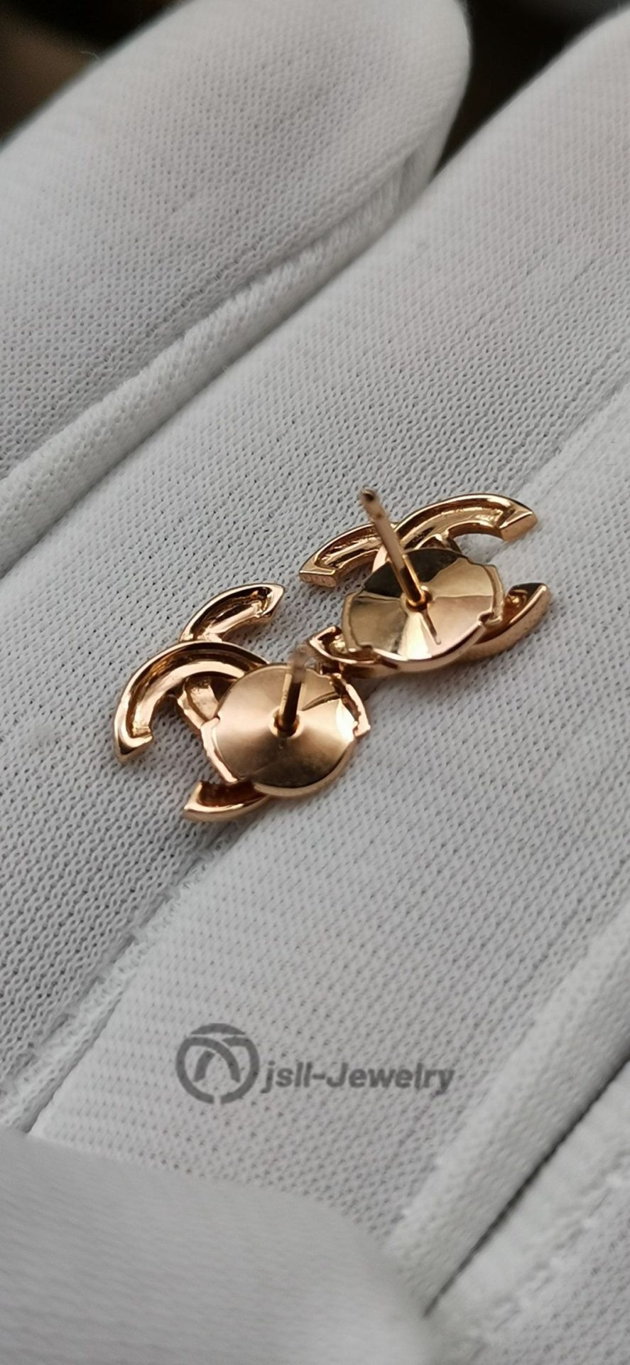 Jsll-Jewelry | 18K rose gold, classic stud earrings