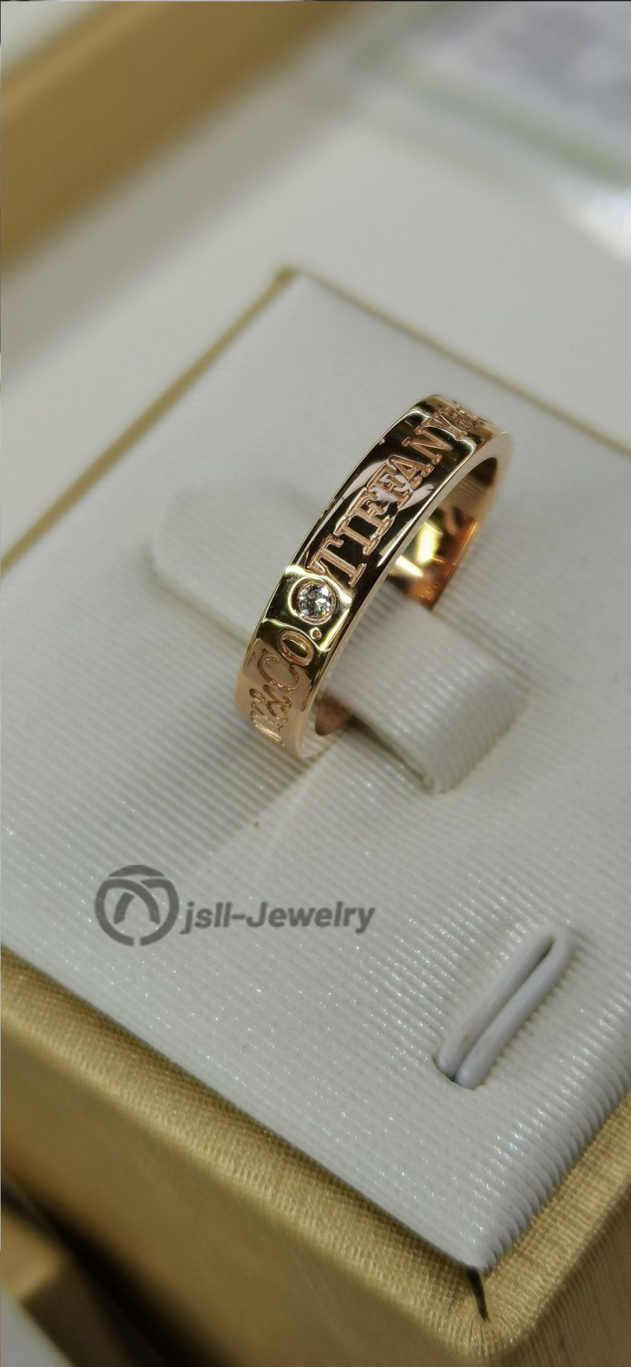 Jsll-Jewelry | 18K rose gold Classic LOGO diamond ring