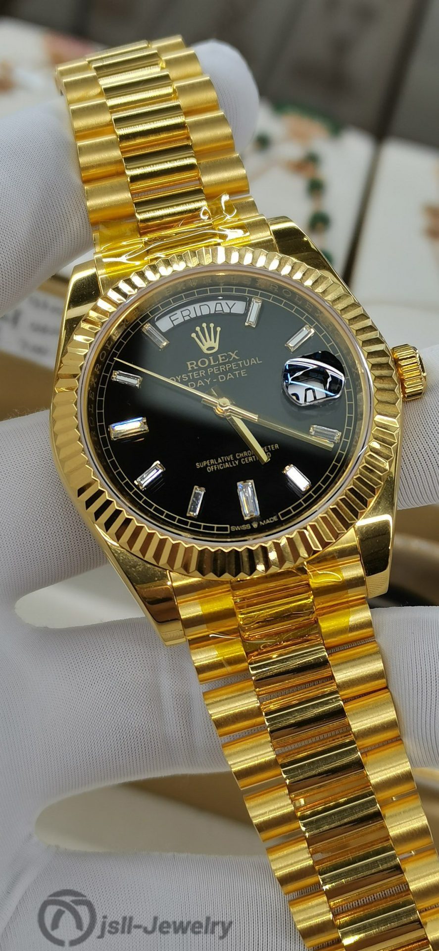 Jsll-Jewelry | Customer Order, Rock Sugar Black Watch (Gold plated)