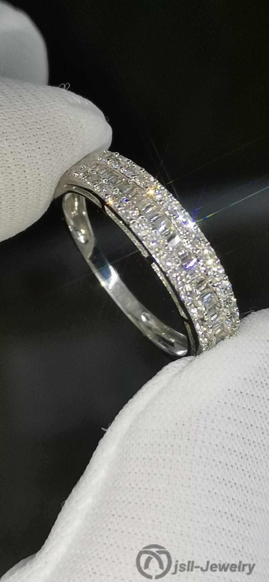 Jsll-Jewelry | 18K diamond ring in white gold