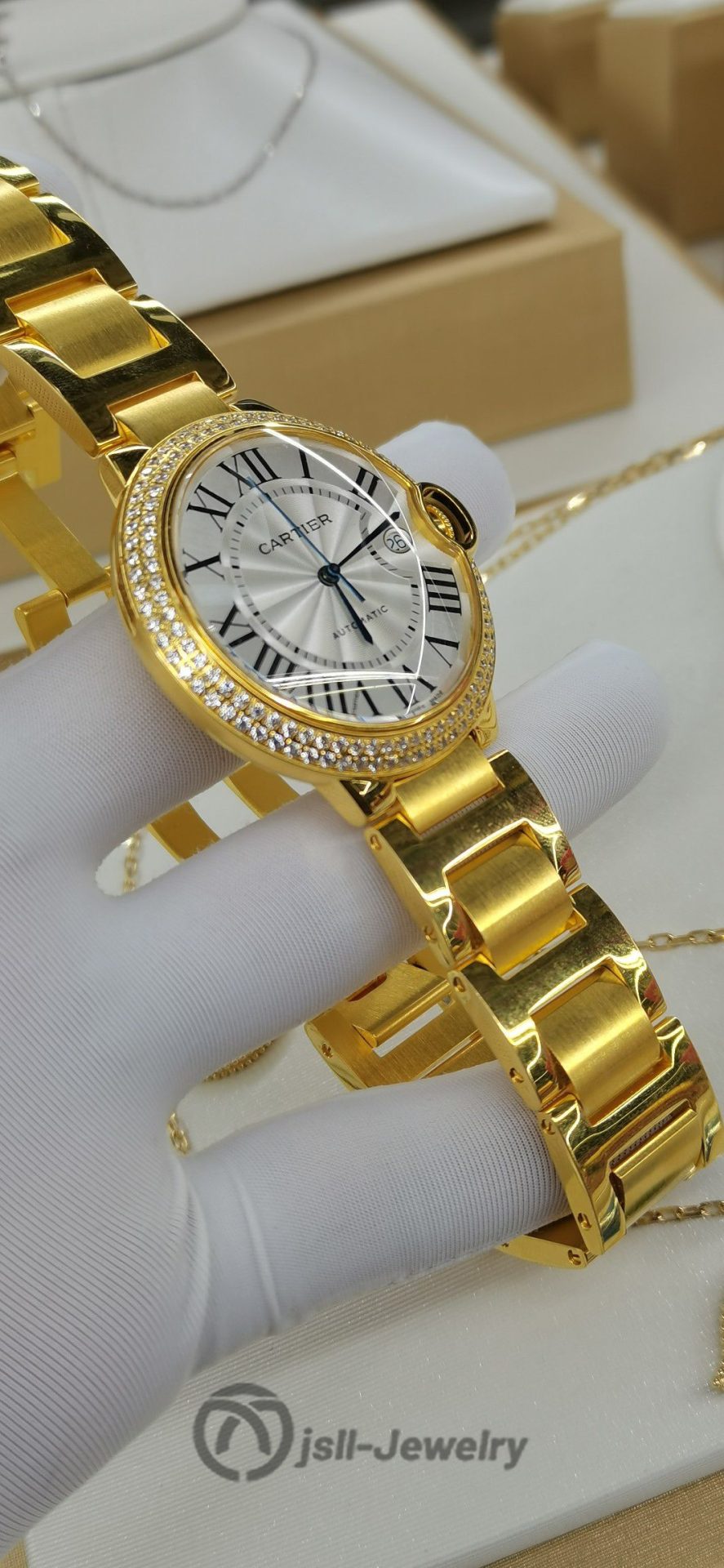 Jsll-Jewelry | Swiss New machine automatic mechanical watch (gold plated)