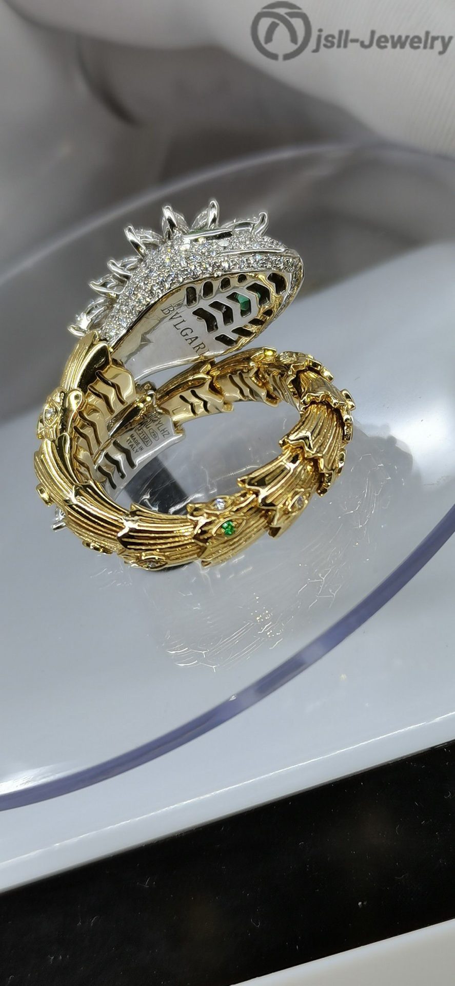 Jsll-Jewelry | Luxury heavy gold rattlesnake ring