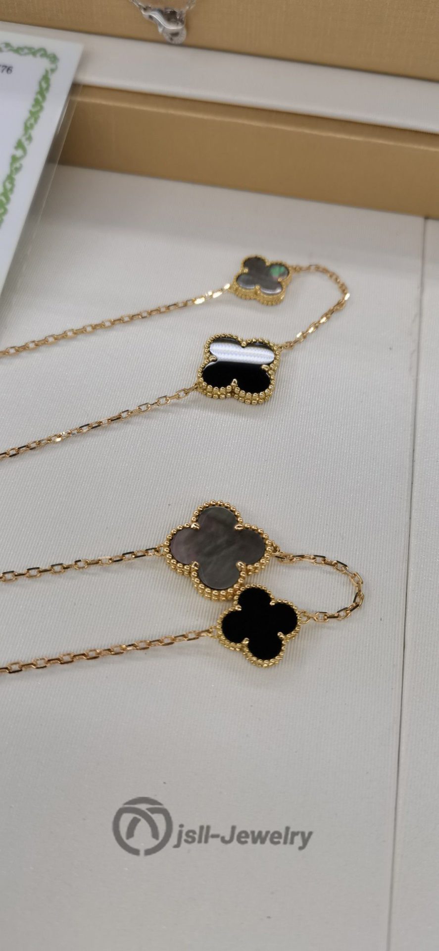 Jsll-Jewelry | 18K Gold Edition Lucky Large, small,16 floral sweater necklace