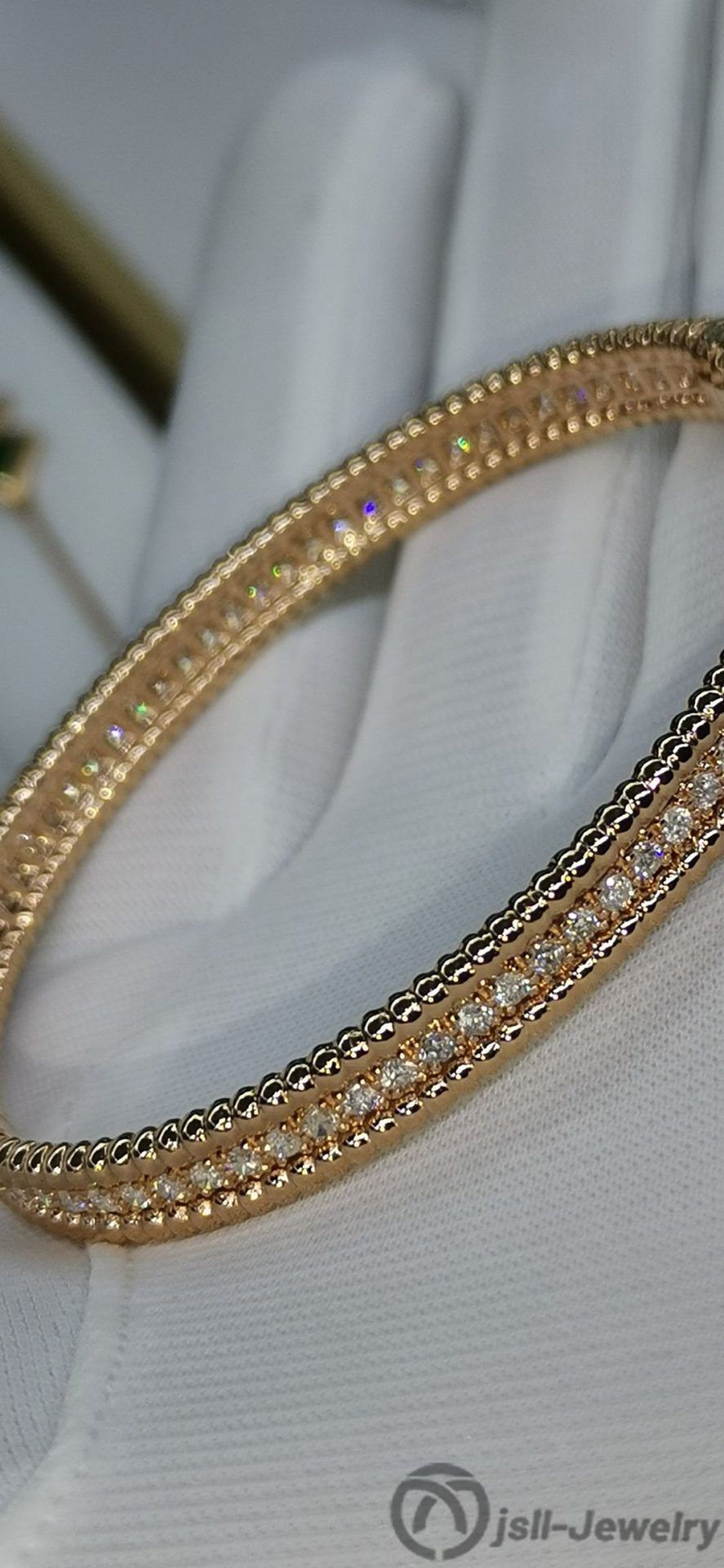 Jsll-Jewelry | 18K gold diamond bracelet Classic bracelet