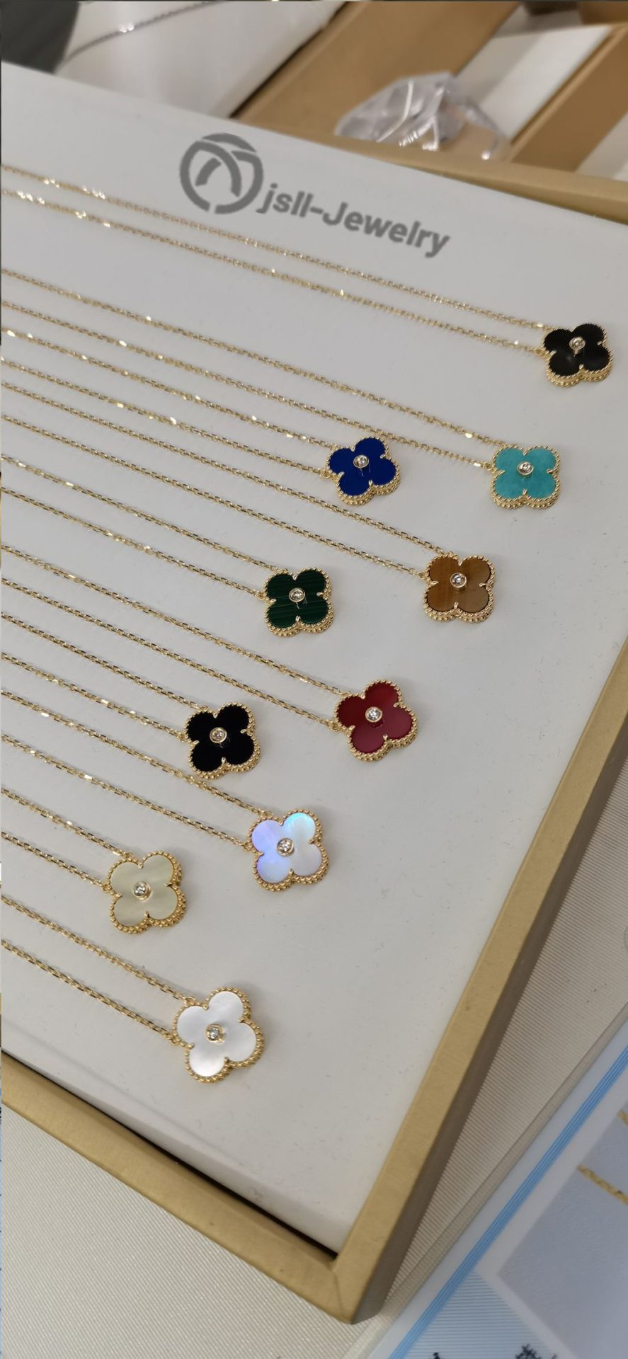 Jsll-Jewelry | 18K gold Edition lucky four-leaf clover necklace