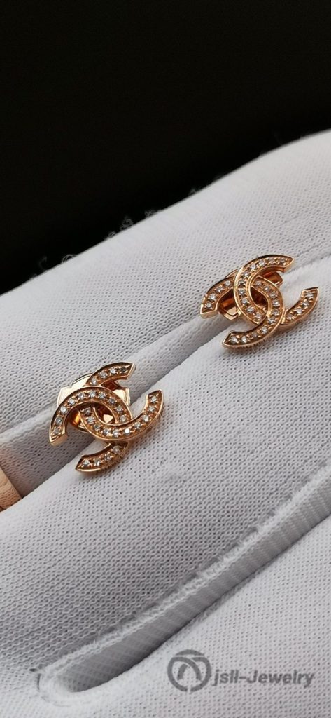 Jsll-Jewelry | 18K rose gold, classic stud earrings