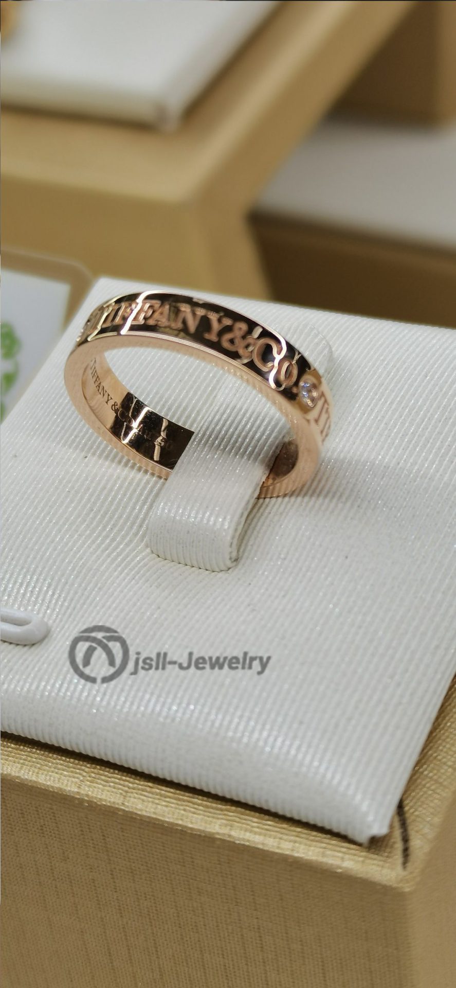 Jsll-Jewelry | 18K rose gold Classic LOGO diamond ring