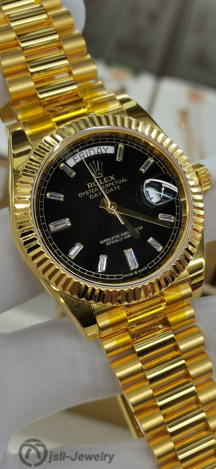 Jsll-Jewelry | Customer Order, Rock Sugar Black Watch (Gold plated)