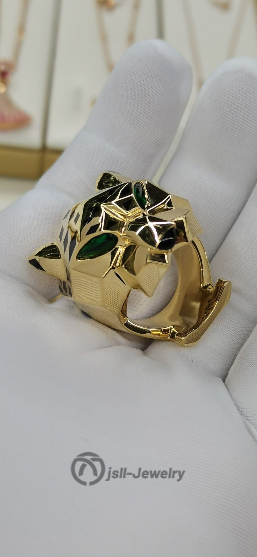 Jsll-Jewelry | Luxury oversized leopard head ring