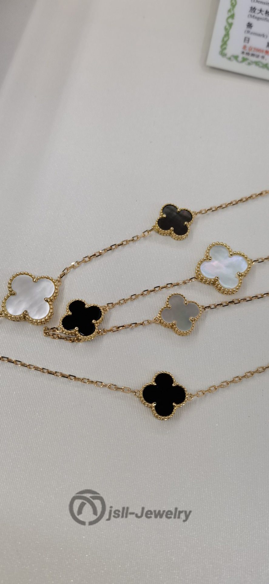 Jsll-Jewelry | 18K Gold Edition Lucky Large, small,16 floral sweater necklace