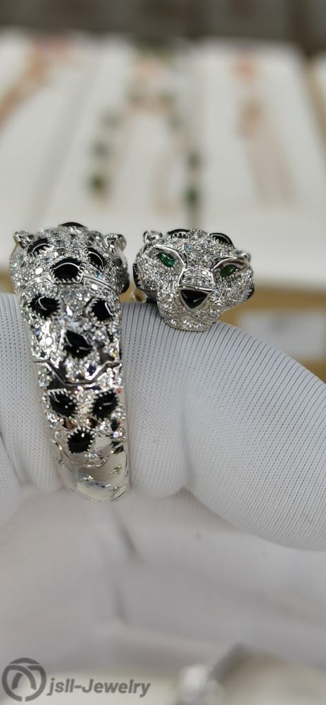 Jsll-Jewelry | Luxury double leopard diamond ring