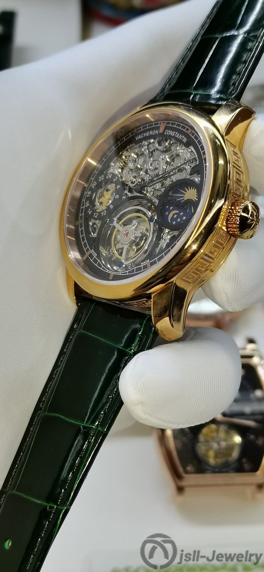 Jsll-Jewelry | Different time zone Tourbillon Watch (gold plated)