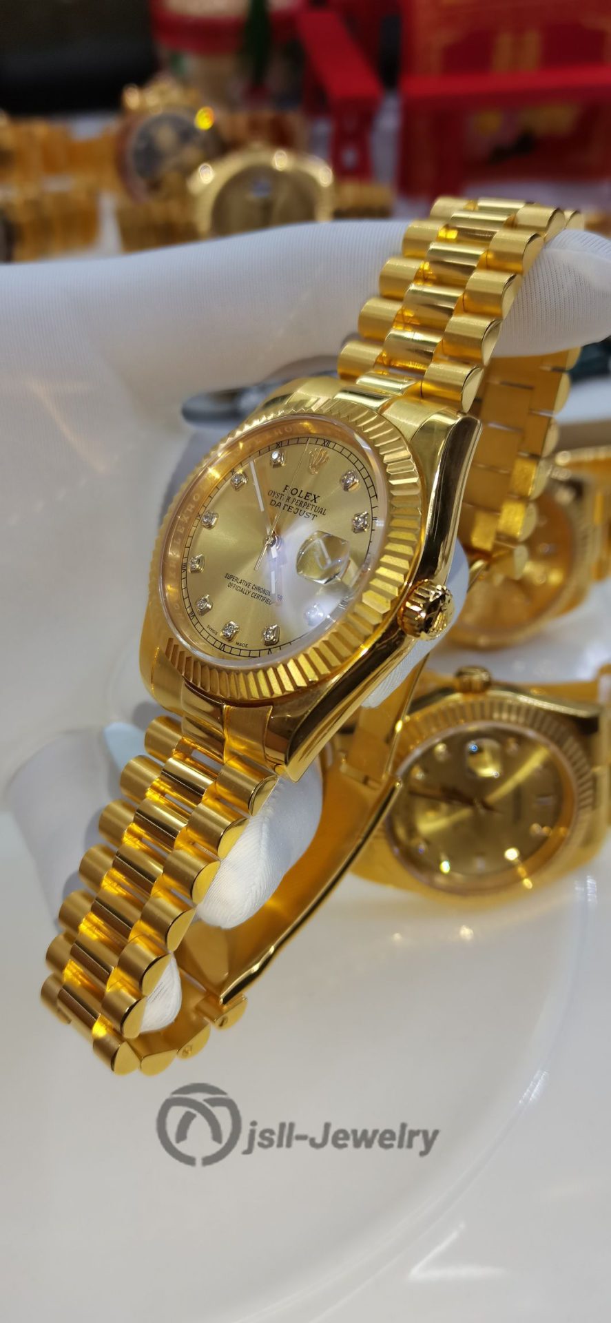 Jsll-Jewelry | Classic masterpiece, Swiss New Machine watch (gold plated)