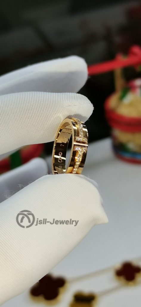 Jsll-Jewelry | 18K rose gold set with diamond ring