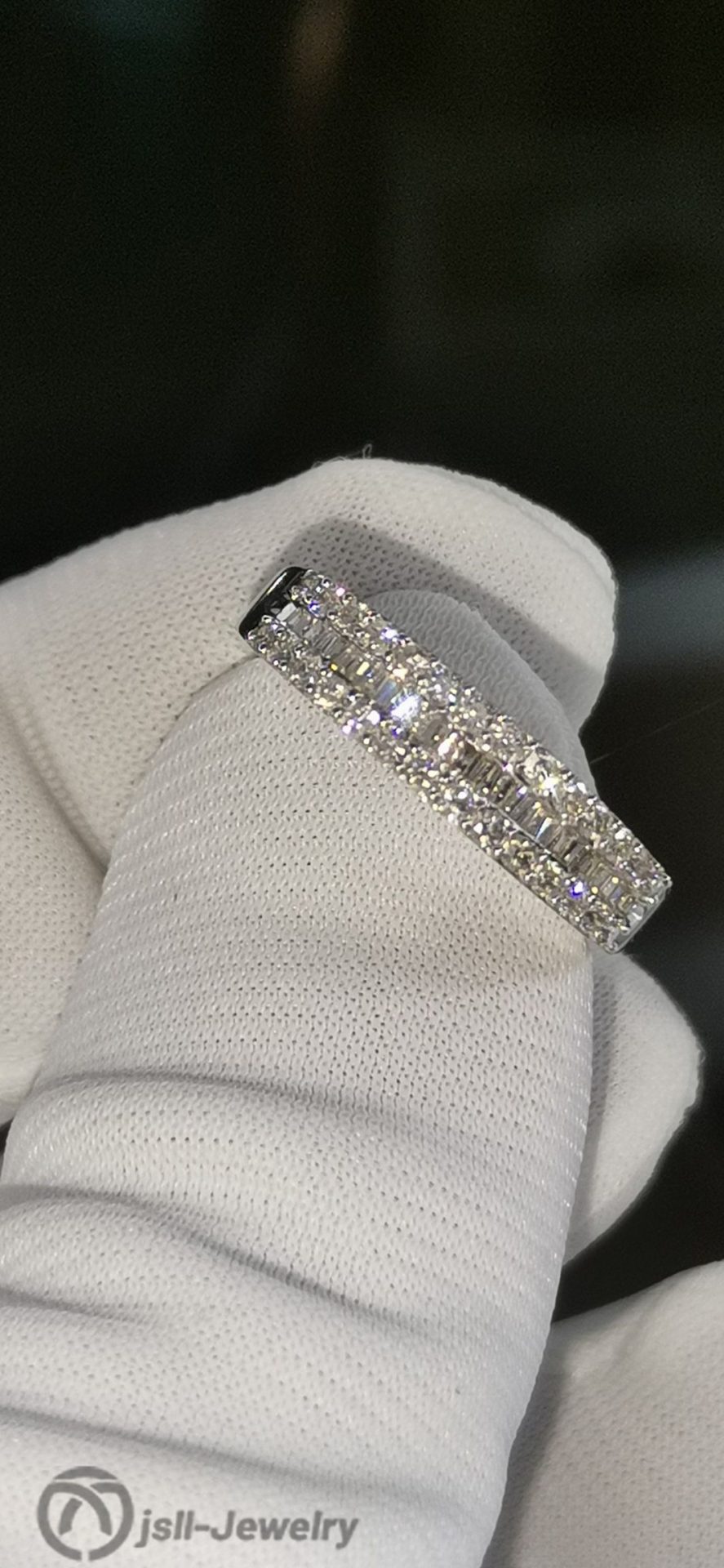 Jsll-Jewelry | 18K diamond ring in white gold