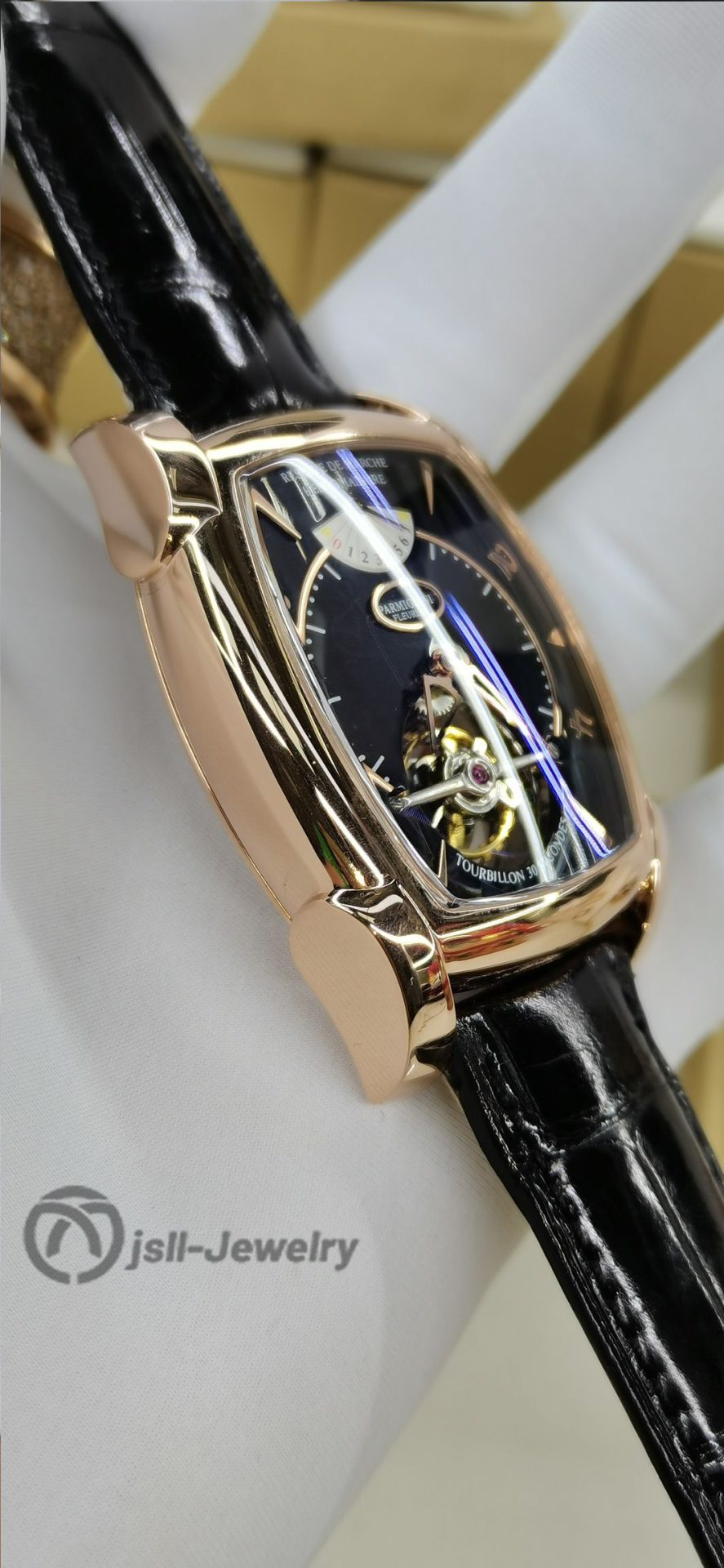 Jsll-Jewelry | Square tourbillon watch (gold plated)