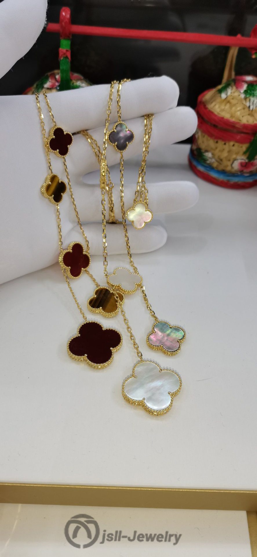 Jsll-Jewelry | 6 Flower 18K gold edition necklace