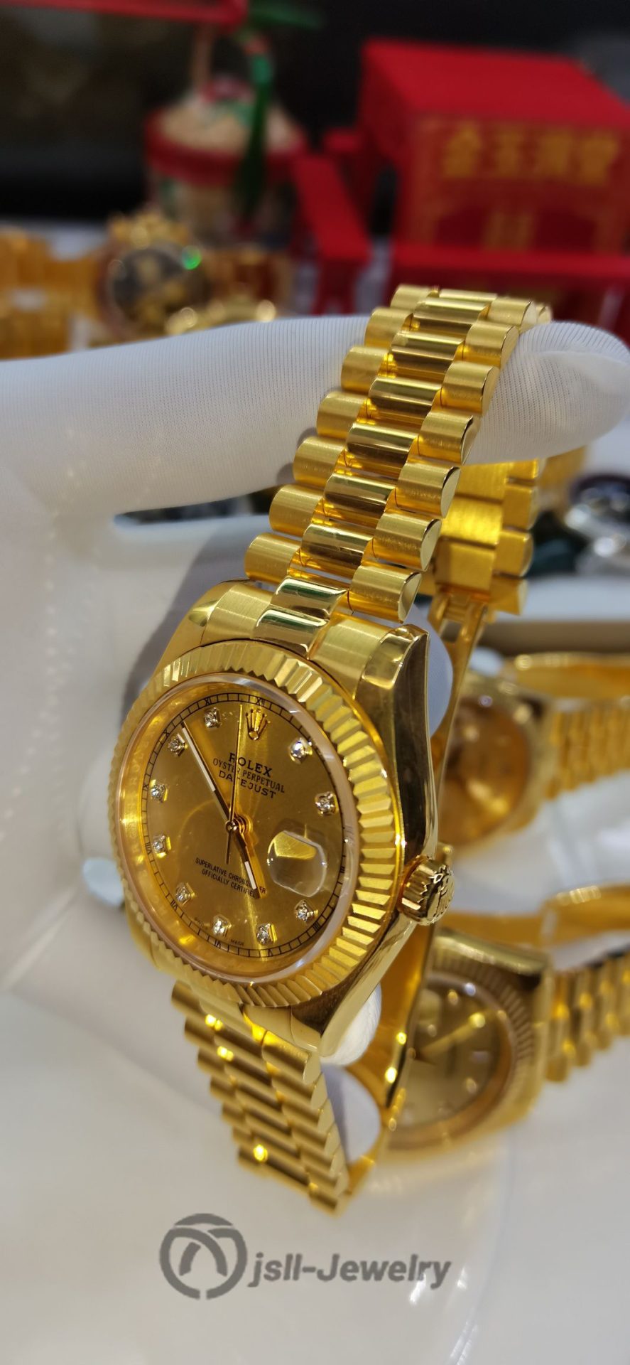 Jsll-Jewelry | Classic masterpiece, Swiss New Machine watch (gold plated)