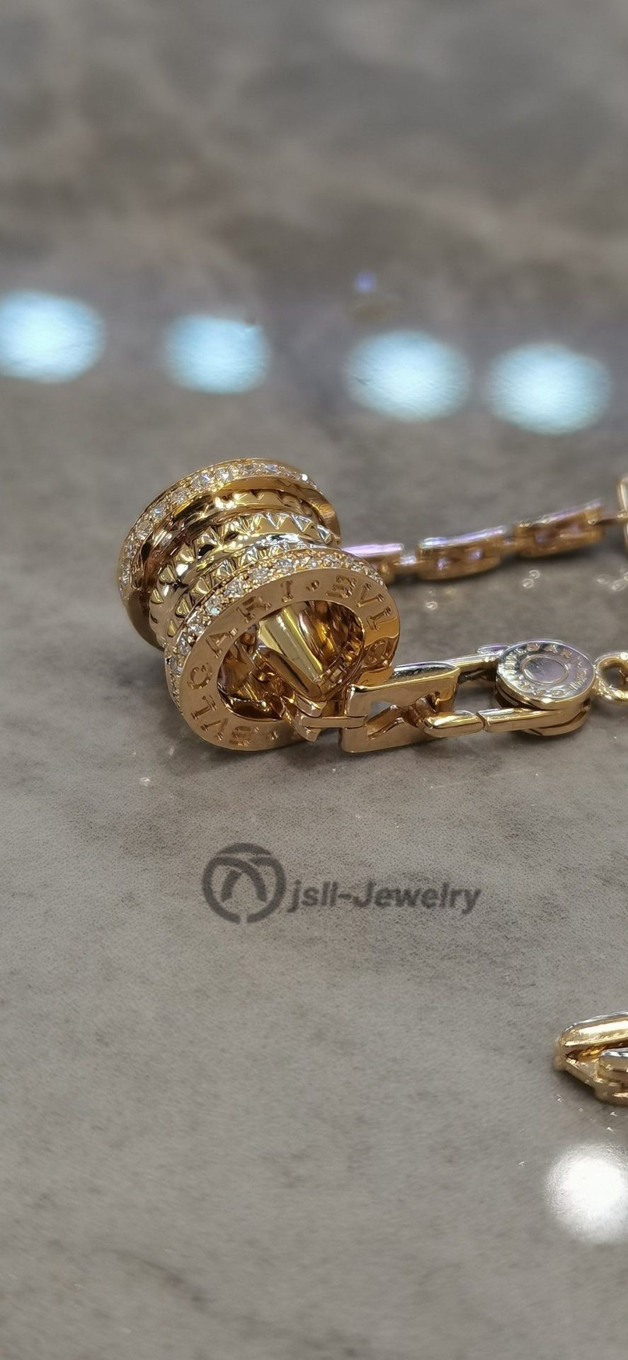 Jsll-Jewelry | 18K rose gold necklace set with diamonds