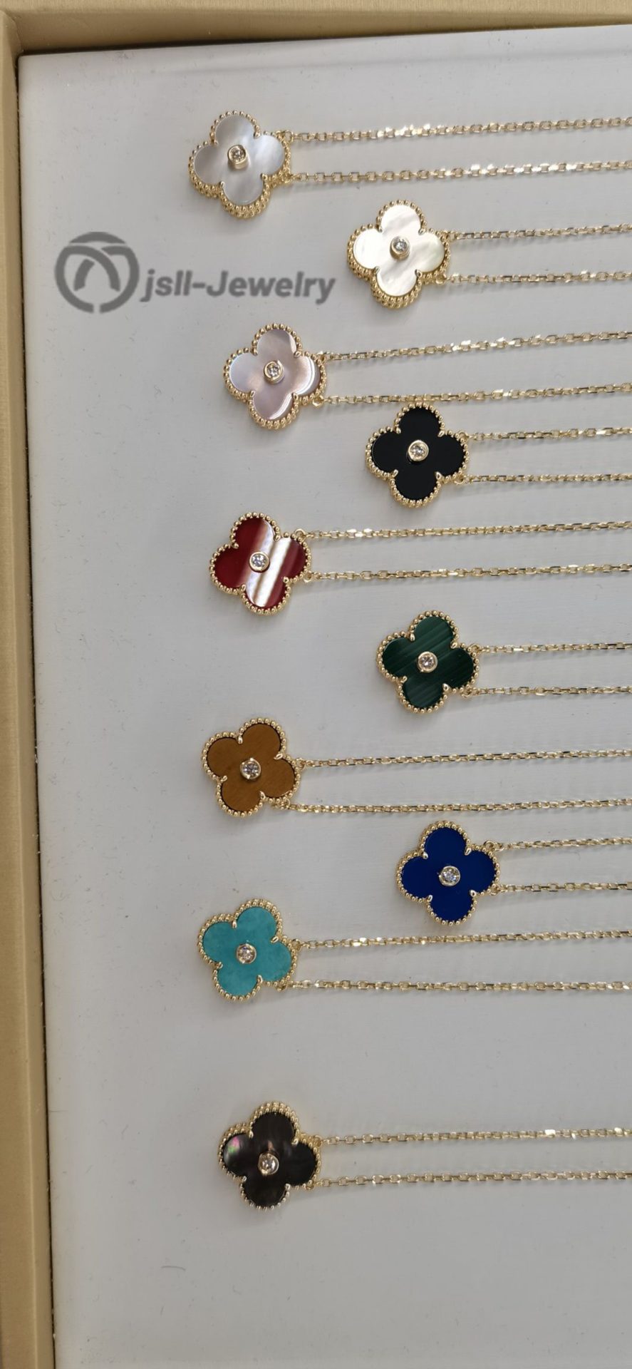 Jsll-Jewelry | 18K gold Edition lucky four-leaf clover necklace