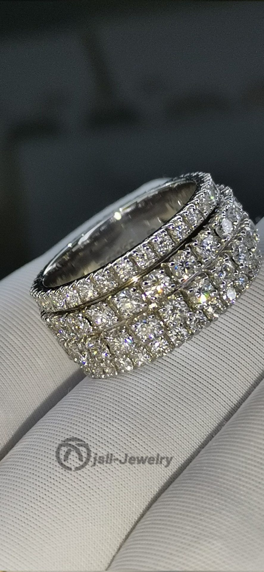 Jsll-Jewelry | Full star men's diamond ring