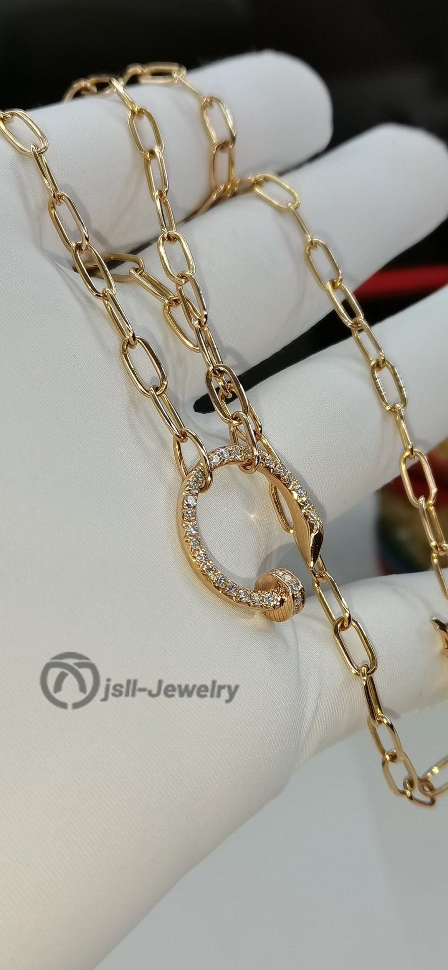 Jsll-Jewelry | 18K rose gold with diamondsnecklace