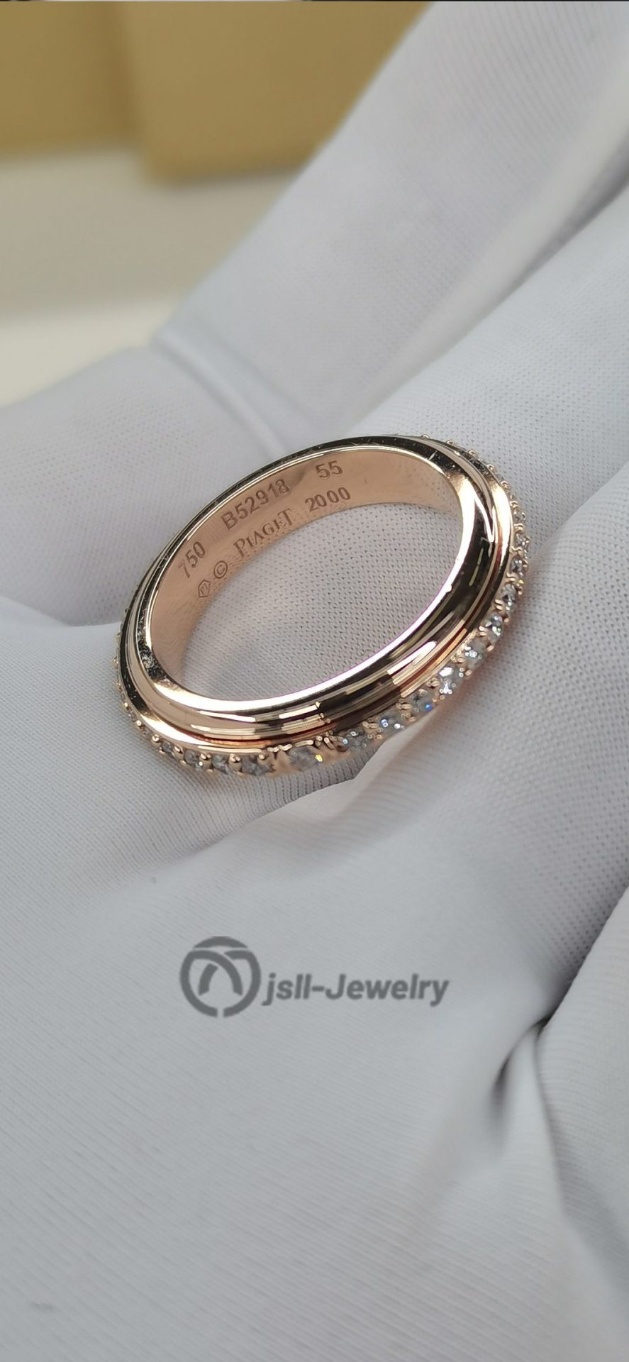 Jsll-Jewelry | 18K rose gold set with diamond ring