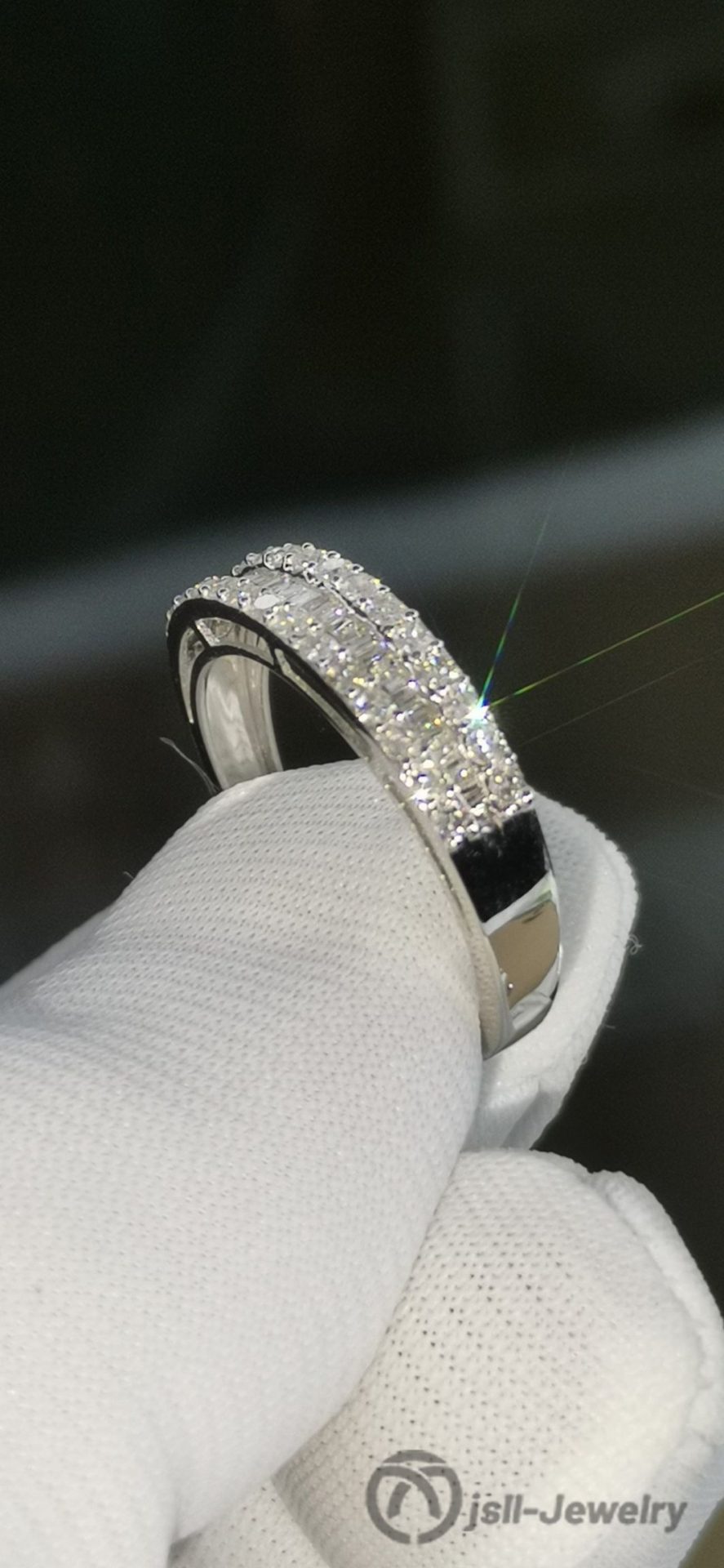 Jsll-Jewelry | 18K diamond ring in white gold