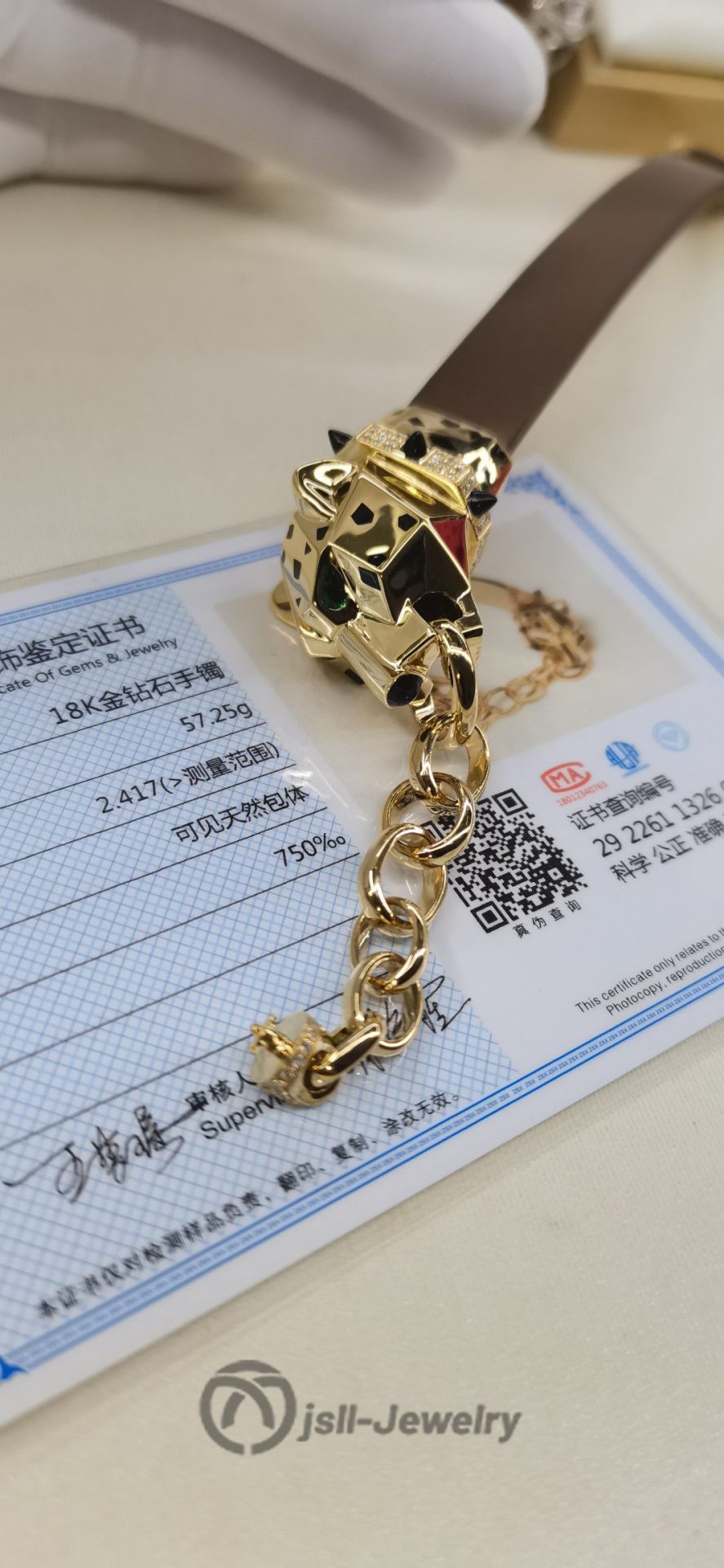 Jsll-Jewelry | Men's luxury leopard head bracelet