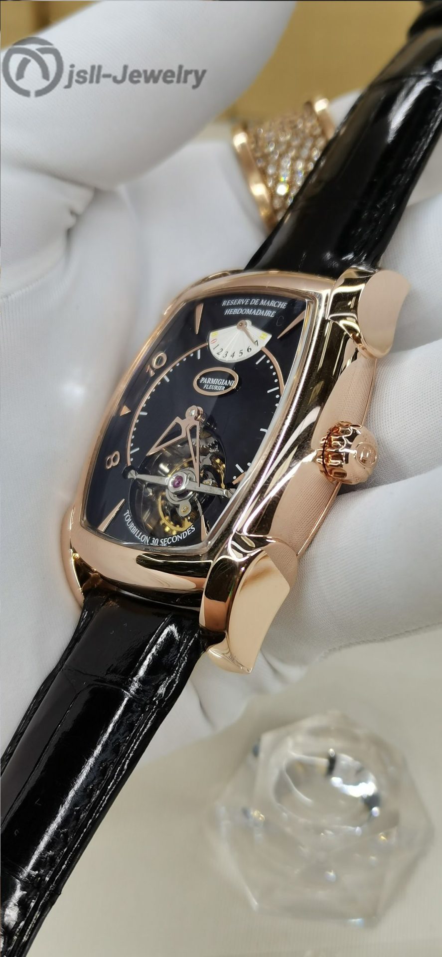 Jsll-Jewelry | Square tourbillon watch (gold plated)