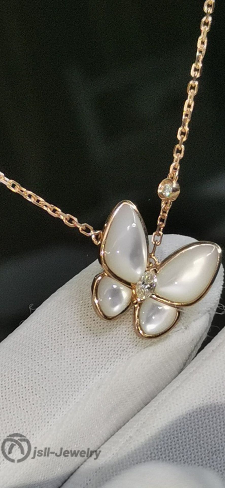 Jsll-Jewelry | 18k gold butterfly necklace