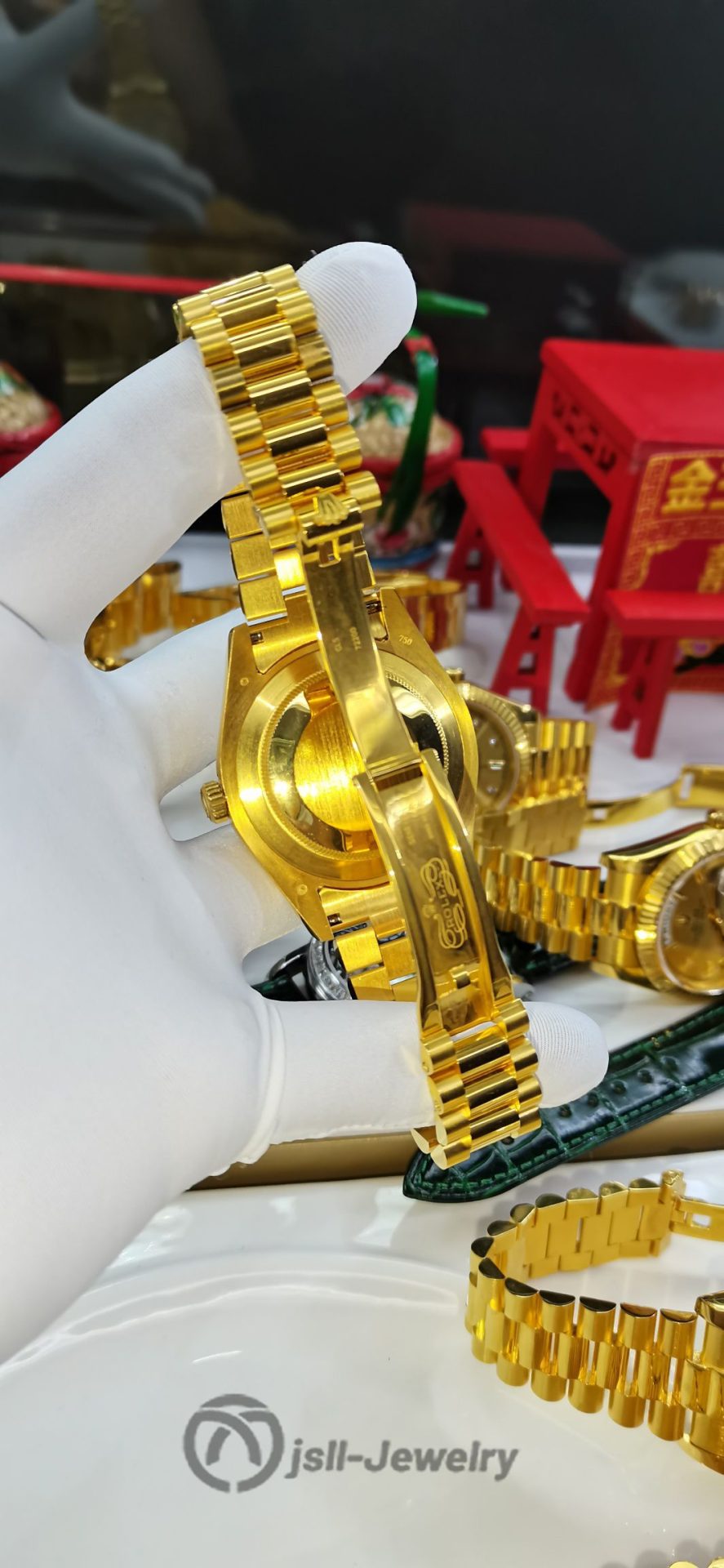 Jsll-Jewelry | Classic masterpiece, Swiss New Machine watch (gold plated)