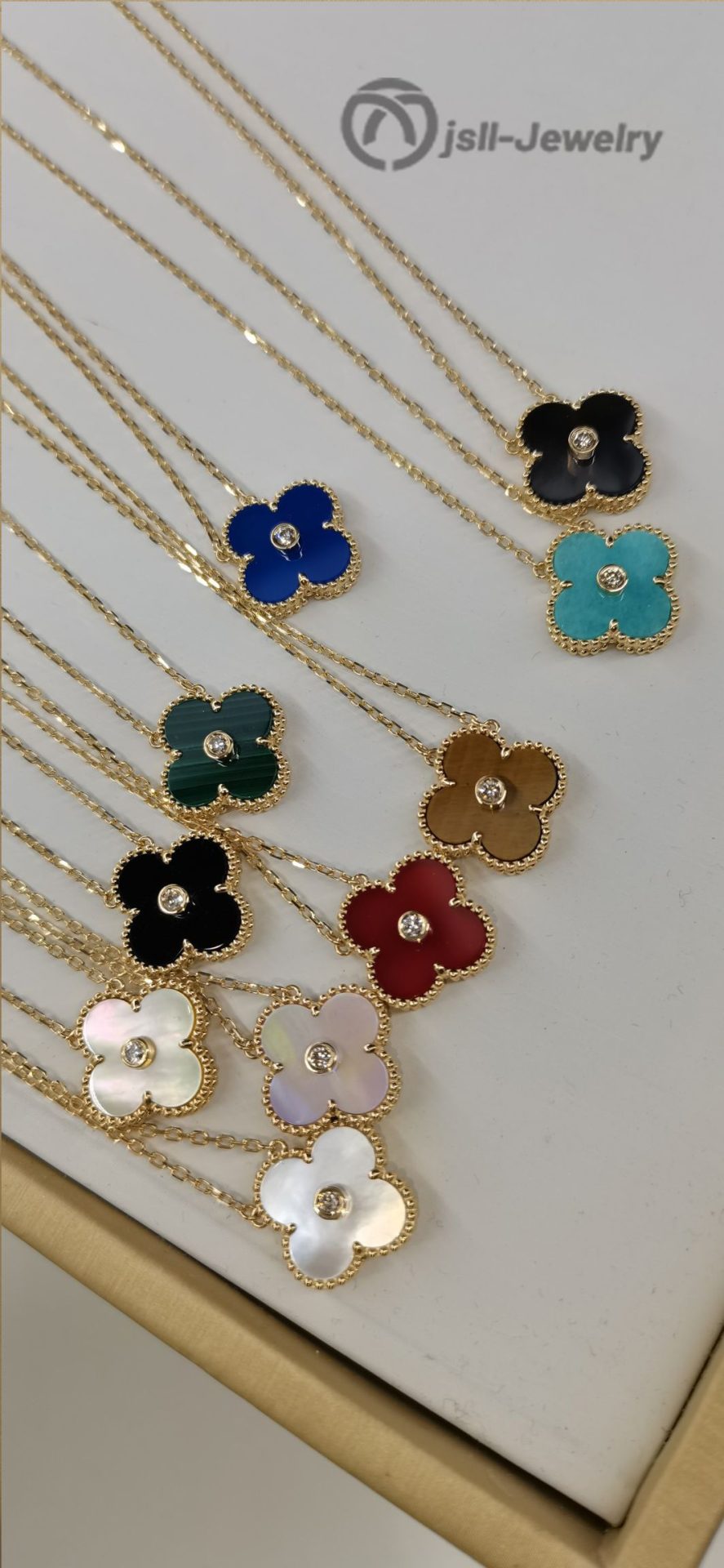 Jsll-Jewelry | 18K gold Edition lucky four-leaf clover necklace