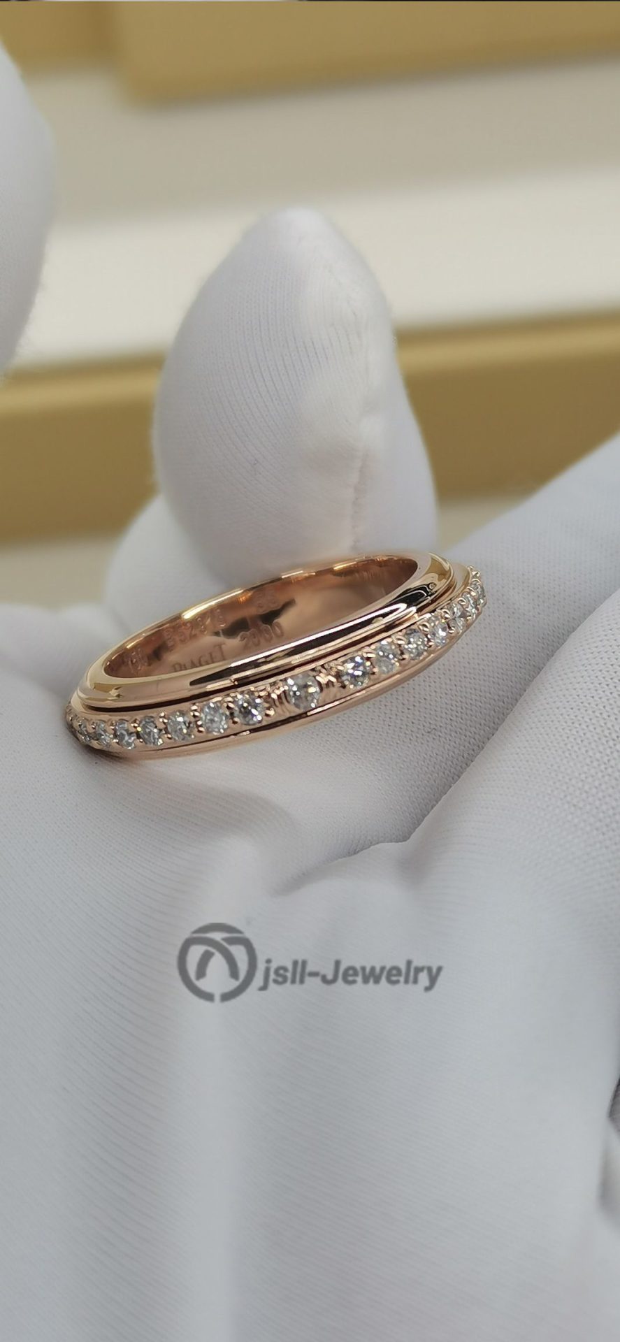 Jsll-Jewelry | 18K rose gold set with diamond ring