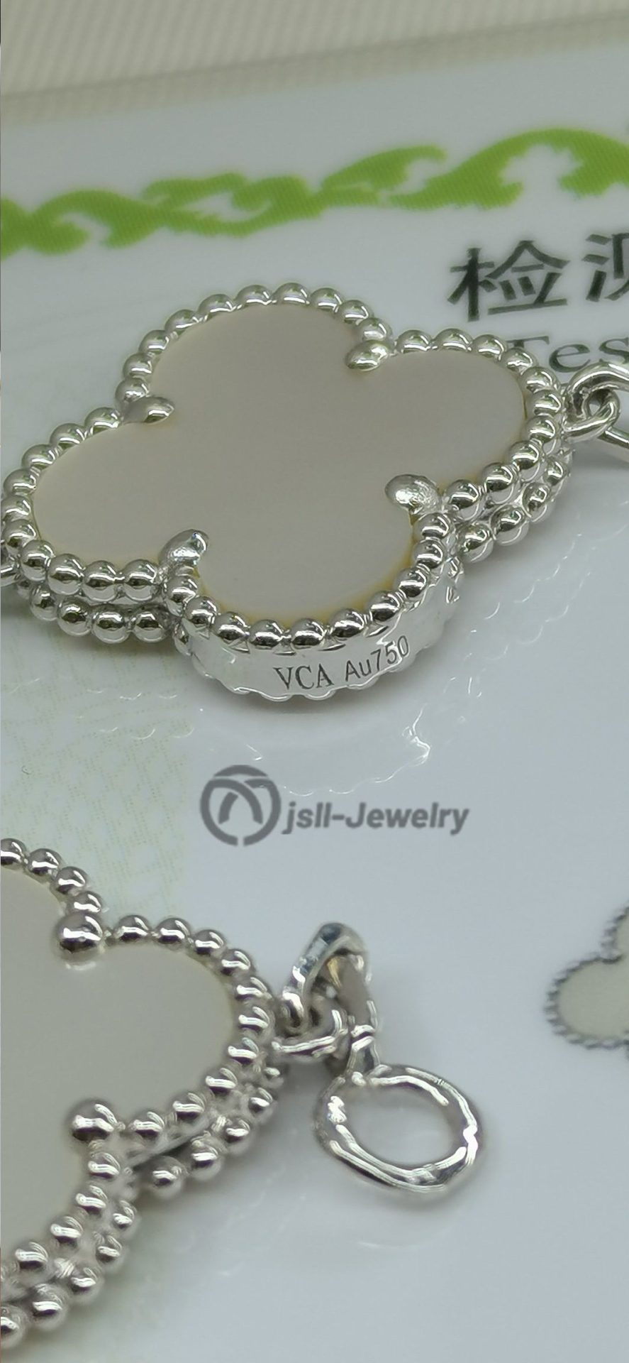 Jsll-Jewelry | 18K white gold multiflower bracelet